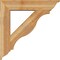 Ekena Millwork Funston Traditional Rough Sawn Bracket w/ Offset Brace, Western Red Cedar, 8"W x 36"D x 36"H BKT0806X36X36FST01RWR - alternate 3